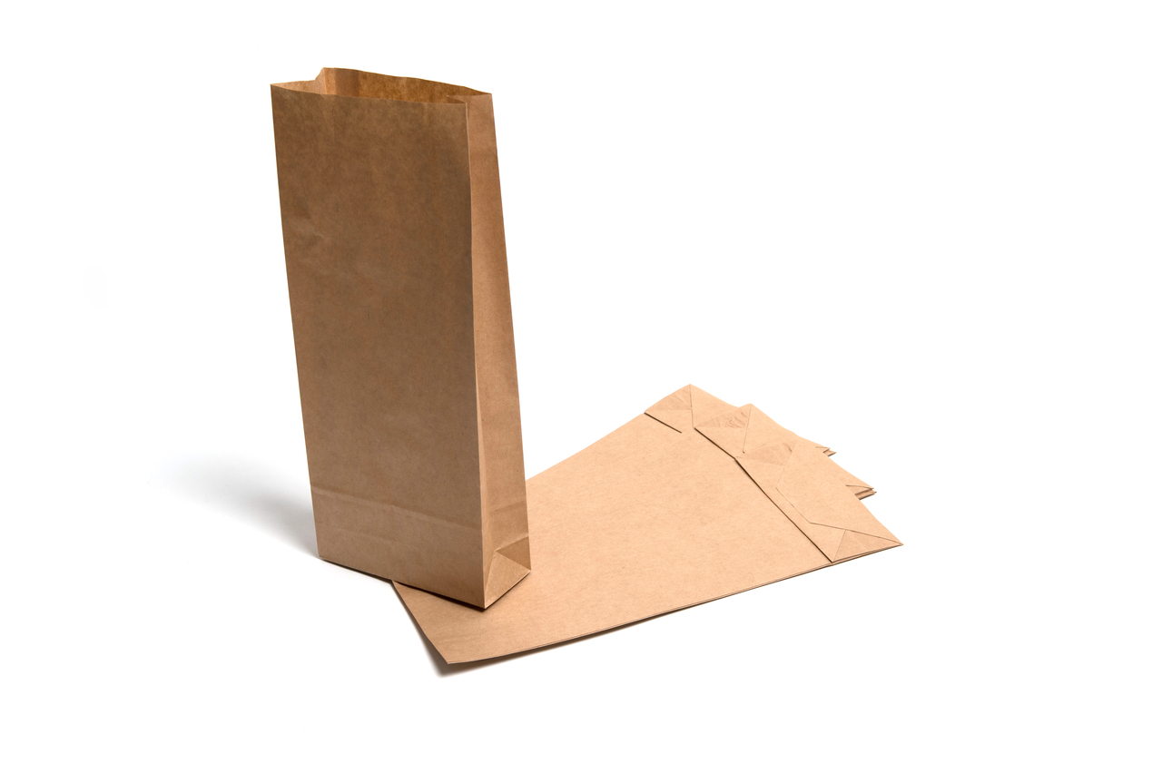 paper craft: NEW 7 BROWN KRAFT PAPER BAGS